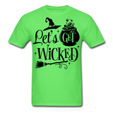 Lets Get Wicked shirt Halloween Witch T-Shirt Size S-6XL - kiwi