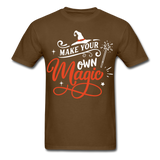 Make your own magic shirt Halloween Witch T-Shirt Size S-6XL - brown