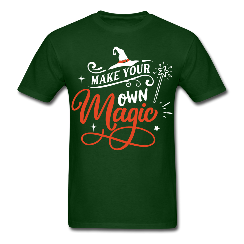 Make your own magic shirt Halloween Witch T-Shirt Size S-6XL - forest green