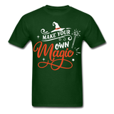 Make your own magic shirt Halloween Witch T-Shirt Size S-6XL - forest green
