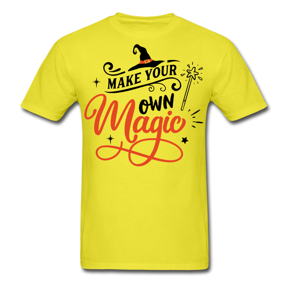 Make your own magic shirt Halloween Witch T-Shirt Size S-6XL - yellow