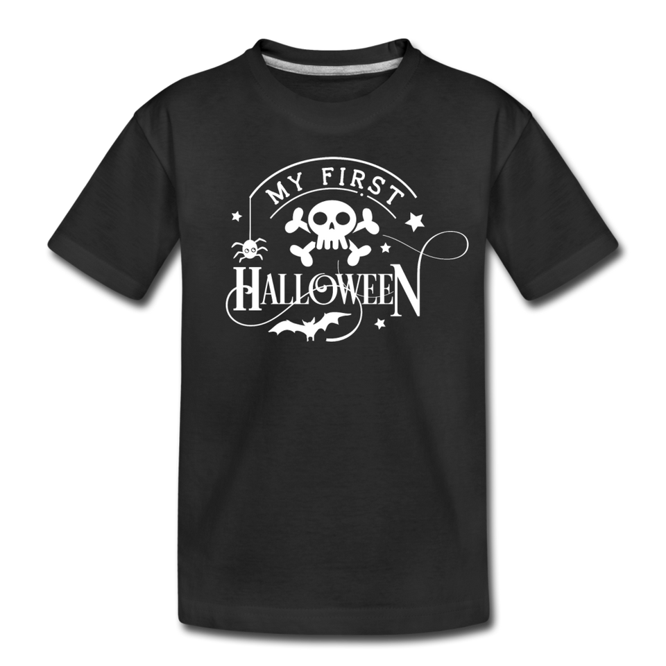 My First Boo Happy Halloween shirt Baby Toddler Halloween newborn T-Shirt - black