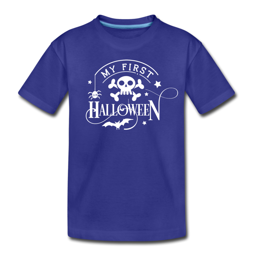 My First Boo Happy Halloween shirt Baby Toddler Halloween newborn T-Shirt - royal blue
