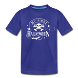 My First Boo Happy Halloween shirt Baby Toddler Halloween newborn T-Shirt - royal blue
