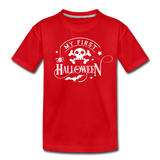 My First Boo Happy Halloween shirt Baby Toddler Halloween newborn T-Shirt - red