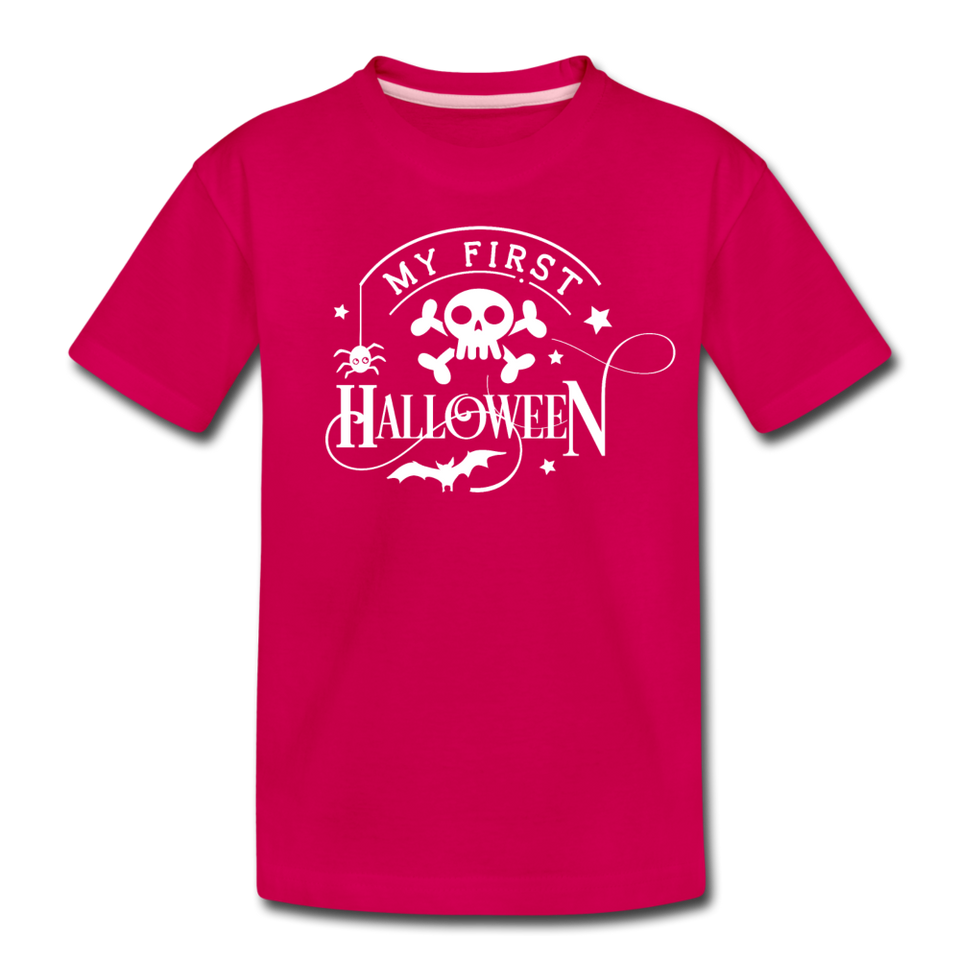 My First Boo Happy Halloween shirt Baby Toddler Halloween newborn T-Shirt - dark pink