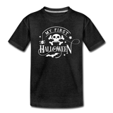 My First Boo Happy Halloween shirt Baby Toddler Halloween newborn T-Shirt - charcoal gray