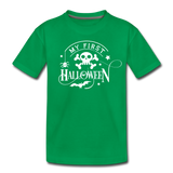 My First Boo Happy Halloween shirt Baby Toddler Halloween newborn T-Shirt - kelly green