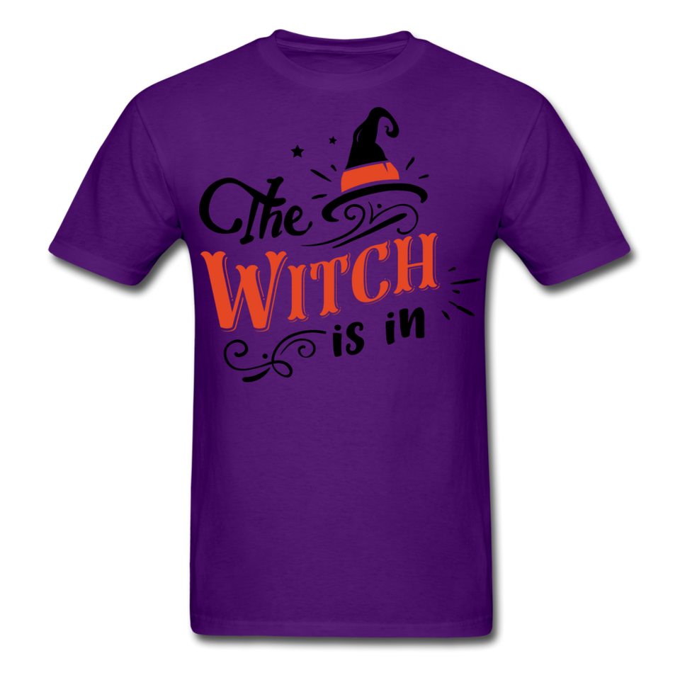 The witch is in shirt Funny Halloween T-Shirt - purple