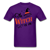 The witch is in shirt Funny Halloween T-Shirt - purple