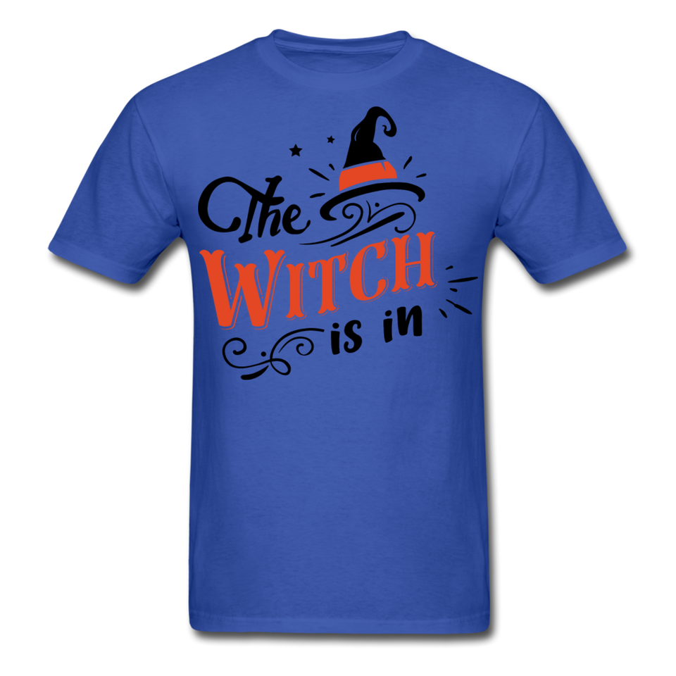 The witch is in shirt Funny Halloween T-Shirt - royal blue