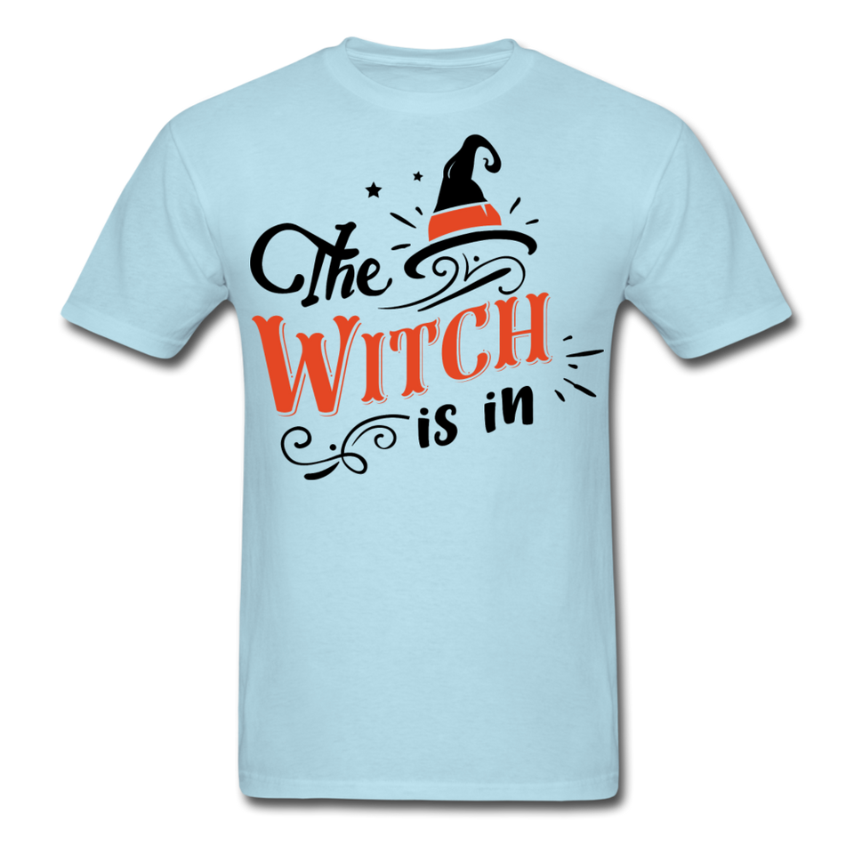 The witch is in shirt Funny Halloween T-Shirt - powder blue