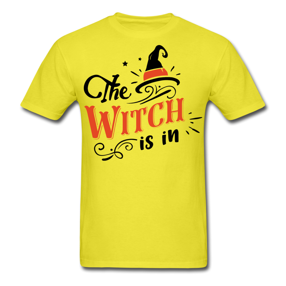 The witch is in shirt Funny Halloween T-Shirt - yellow