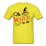 The witch is in shirt Funny Halloween T-Shirt - yellow