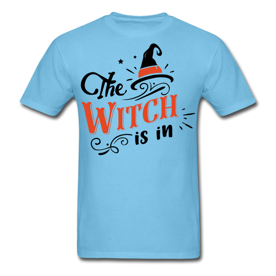 The witch is in shirt Funny Halloween T-Shirt - aquatic blue