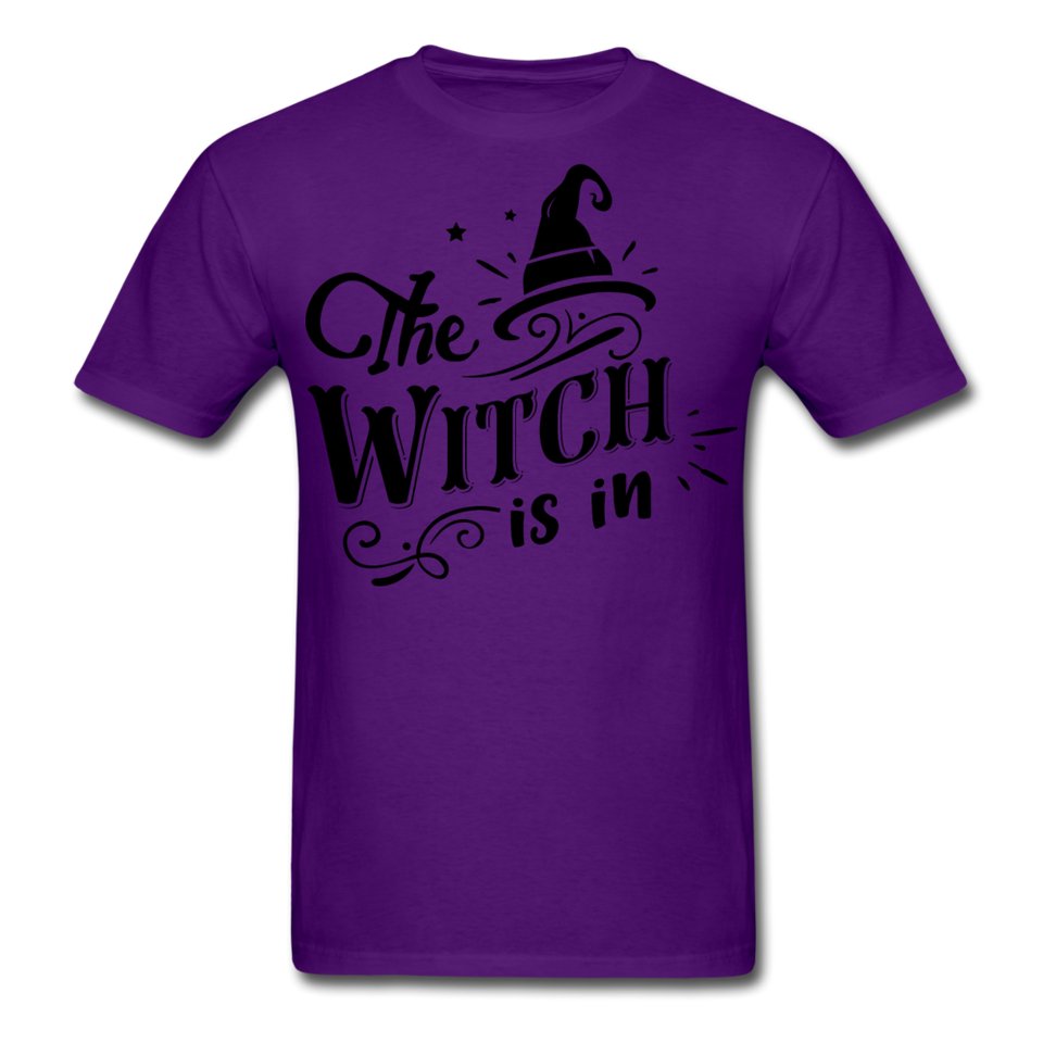 The witch is in shirt Funny Halloween T-Shirt - purple