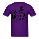 The witch is in shirt Funny Halloween T-Shirt - purple