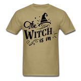 The witch is in shirt Funny Halloween T-Shirt - khaki