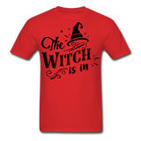 The witch is in shirt Funny Halloween T-Shirt - red