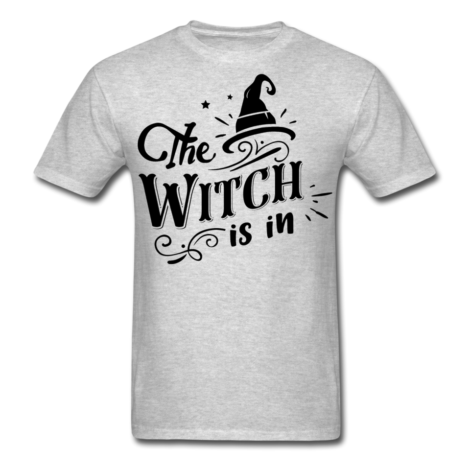 The witch is in shirt Funny Halloween T-Shirt - heather gray