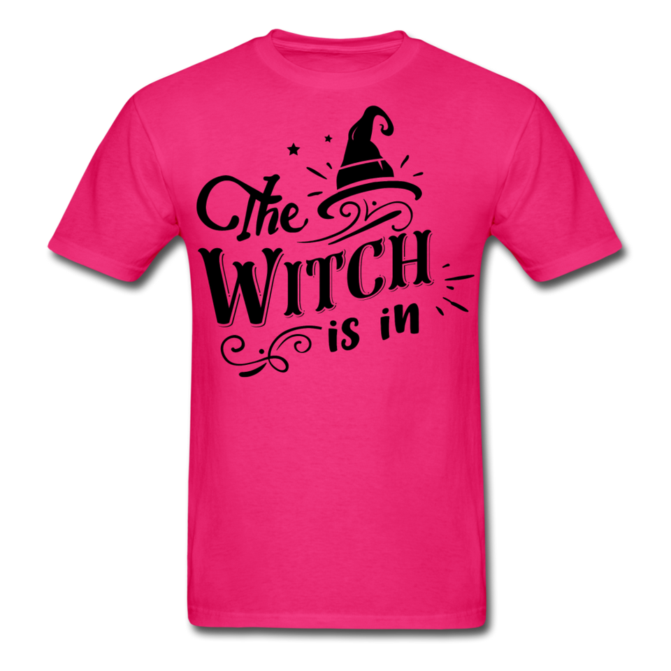 The witch is in shirt Funny Halloween T-Shirt - fuchsia