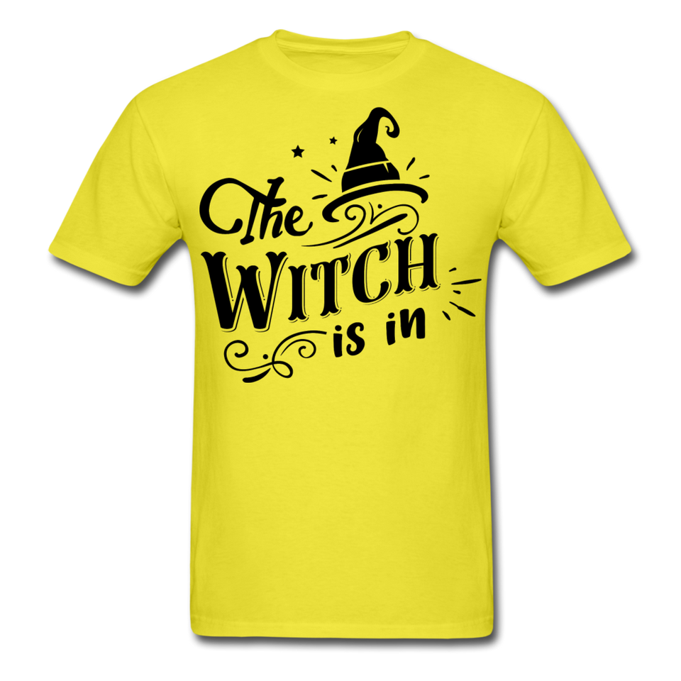 The witch is in shirt Funny Halloween T-Shirt - yellow