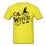 The witch is in shirt Funny Halloween T-Shirt - yellow