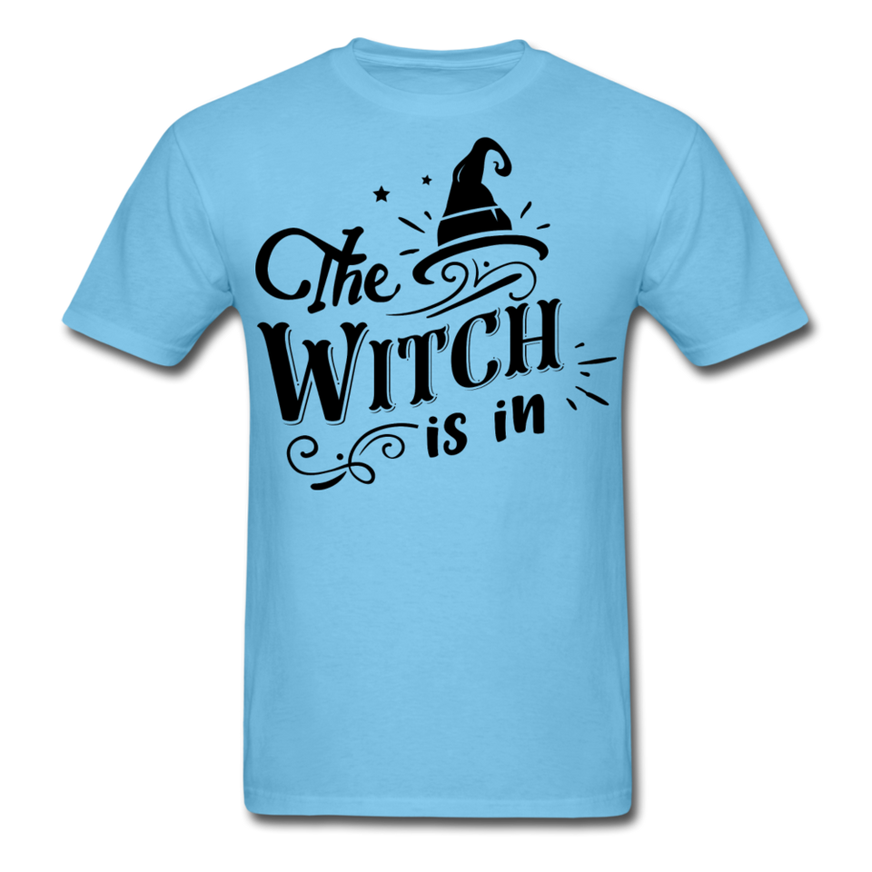The witch is in shirt Funny Halloween T-Shirt - aquatic blue
