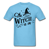 The witch is in shirt Funny Halloween T-Shirt - aquatic blue