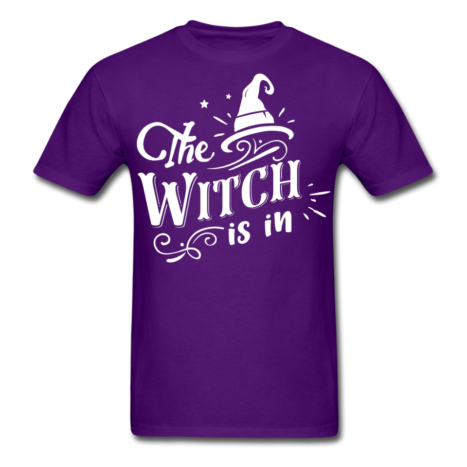 The witch is in shirt Funny Halloween T-Shirt - purple