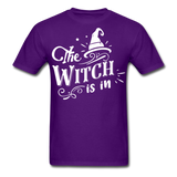 The witch is in shirt Funny Halloween T-Shirt - purple