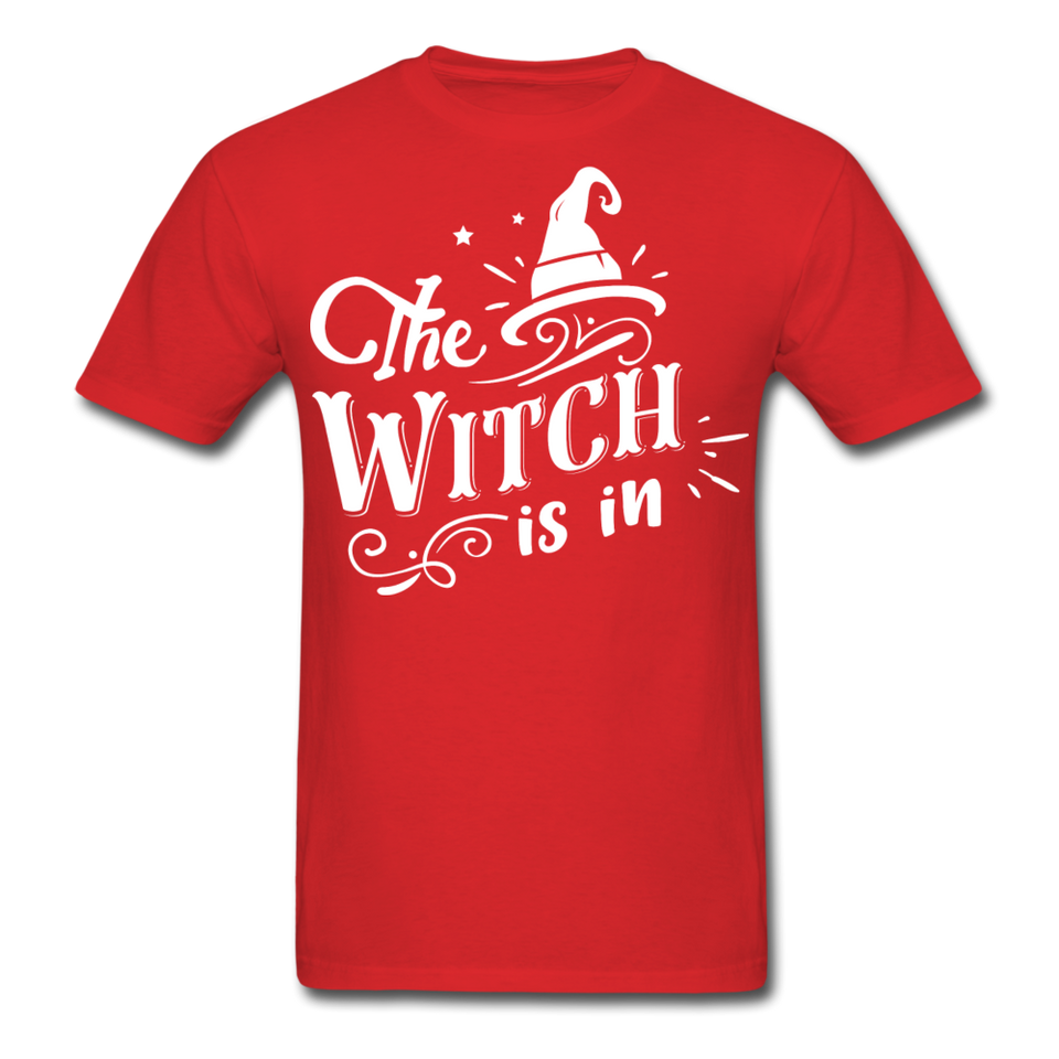 The witch is in shirt Funny Halloween T-Shirt - red