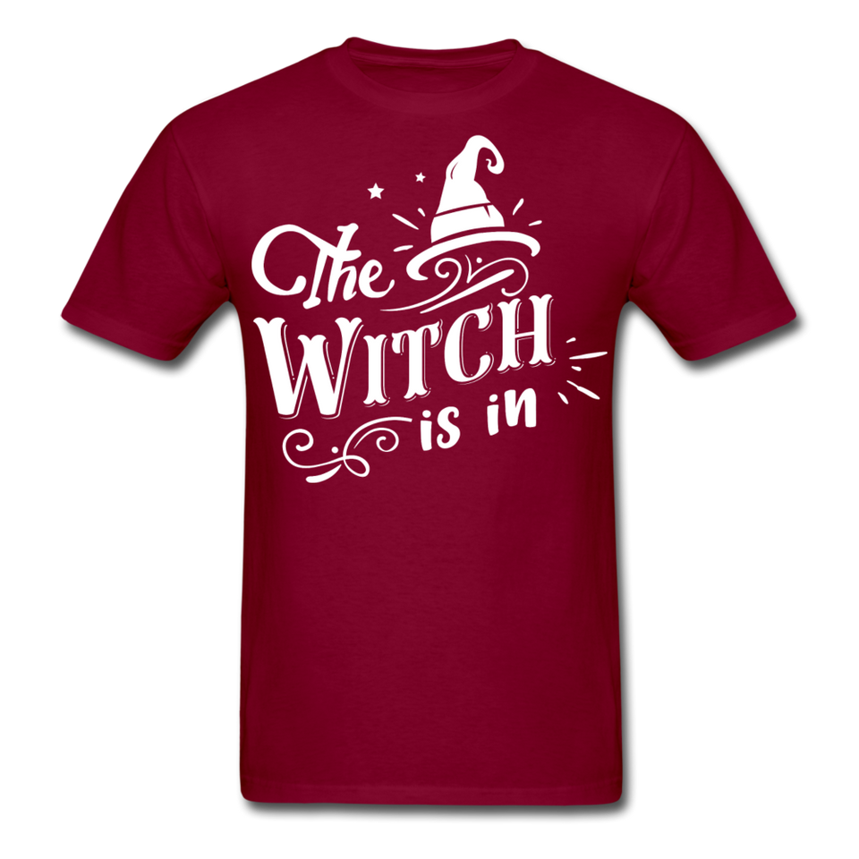 The witch is in shirt Funny Halloween T-Shirt - burgundy