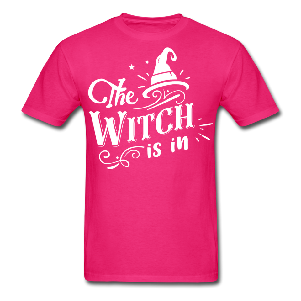 The witch is in shirt Funny Halloween T-Shirt - fuchsia