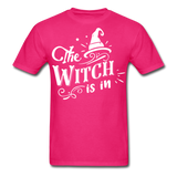 The witch is in shirt Funny Halloween T-Shirt - fuchsia