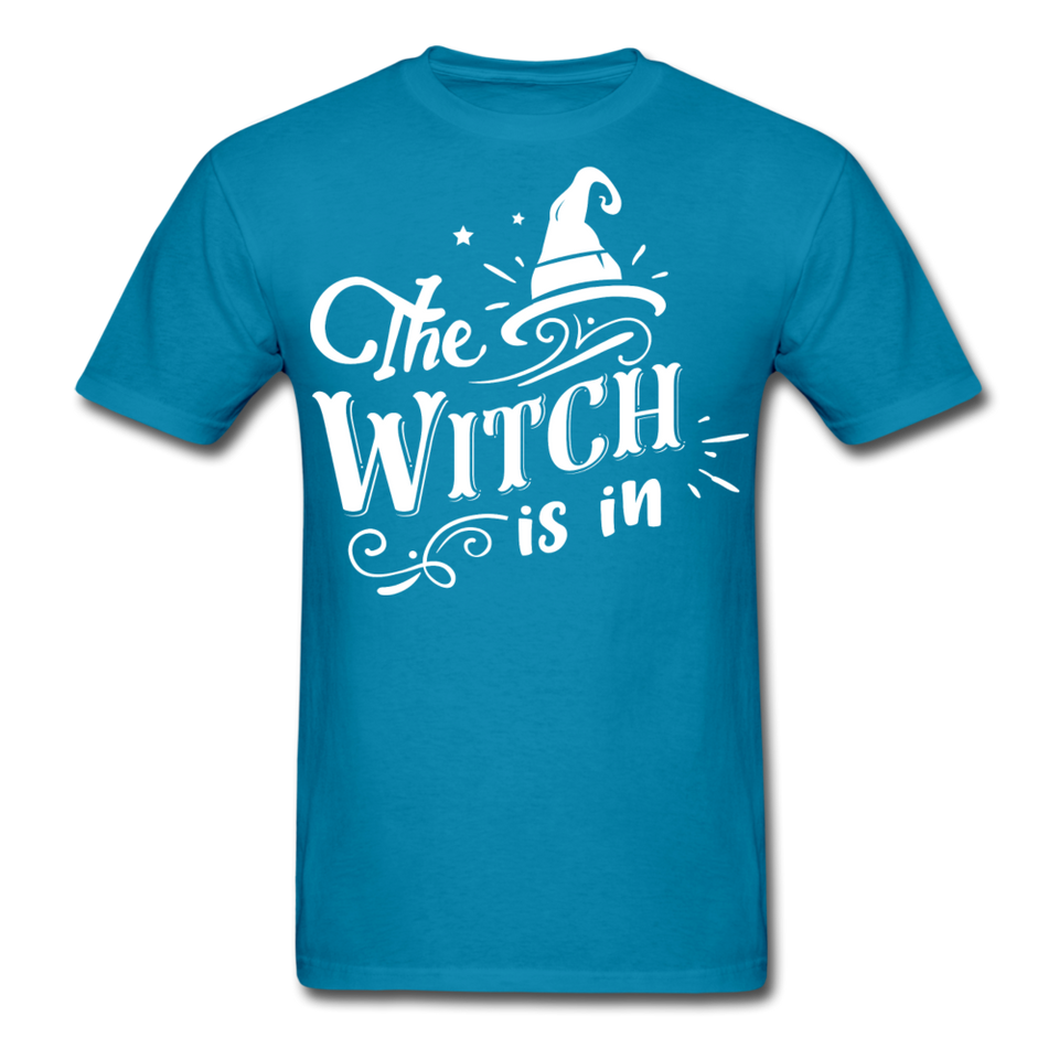 The witch is in shirt Funny Halloween T-Shirt - turquoise