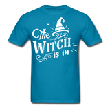 The witch is in shirt Funny Halloween T-Shirt - turquoise