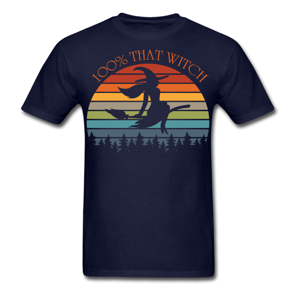 100% That witch shirt Cute Halloween Witch T-Shirt Size S-6XL - navy