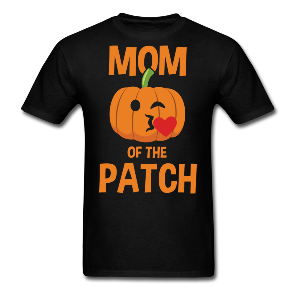 Happy Halloween Mom of the Patch shirt Halloween Family T-Shirt Size S-6XL - black