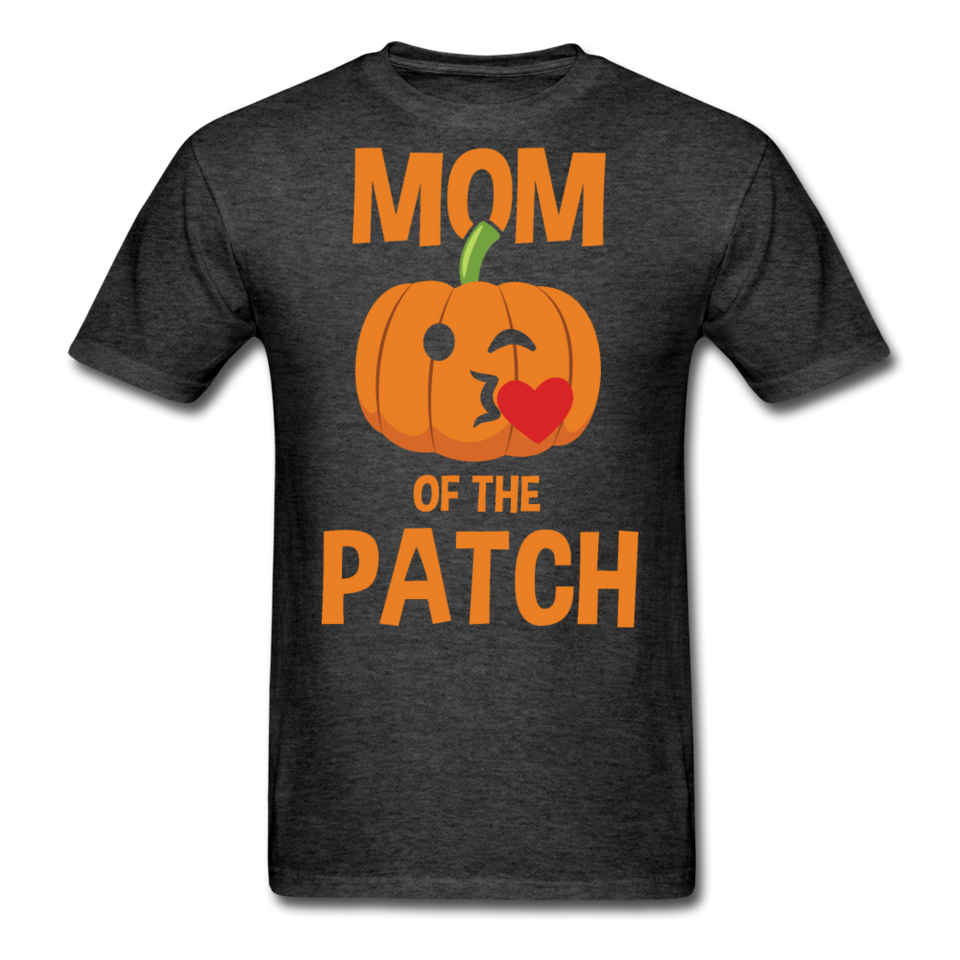 Happy Halloween Mom of the Patch shirt Halloween Family T-Shirt Size S-6XL - heather black