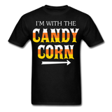Im with the candy corn shirt Funny Halloween T-Shirt - black