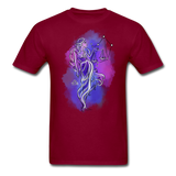 Libra Shirt September October Zodiac Sign Birthday Gift Astrology T-Shirt - burgundy