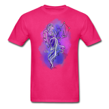 Libra Shirt September October Zodiac Sign Birthday Gift Astrology T-Shirt - fuchsia