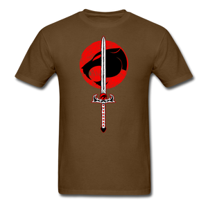 Fan Art Thunder Cats Sword shirt Vintage Cartoon Classic T-Shirt S-6XL - brown