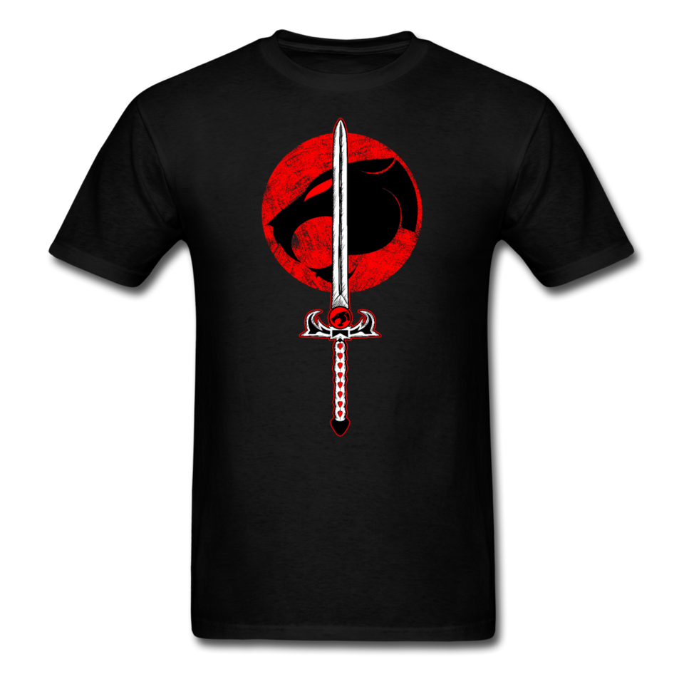 Fan Art Thunder Cats Sword shirt Vintage Cartoon Classic T-Shirt S-6XL - black