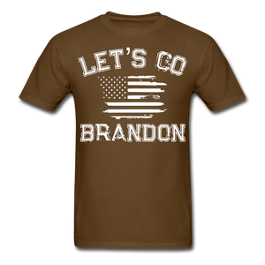 Let's Go Brandon shirt Anti Joe Biden Funny USA Political FJB T-shirt Size S-6XL - brown