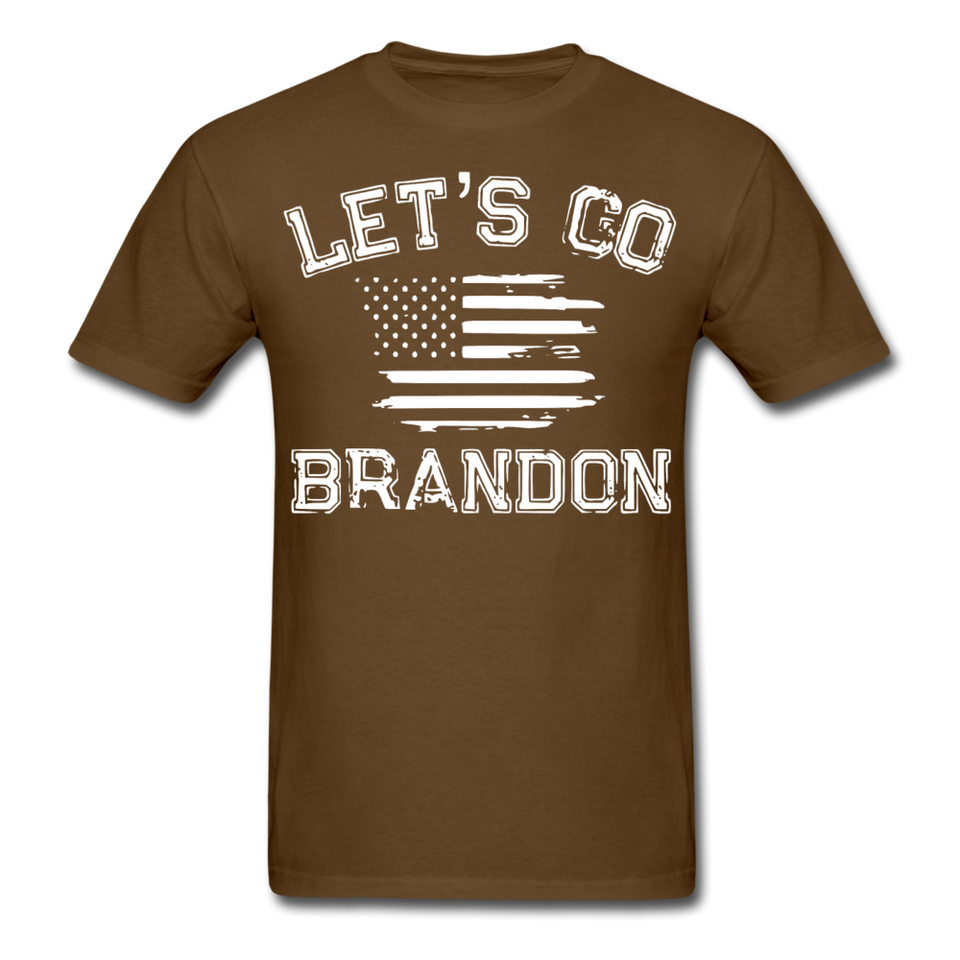 Let's Go Brandon shirt Anti Joe Biden Funny USA Political FJB T-shirt Size S-6XL - brown