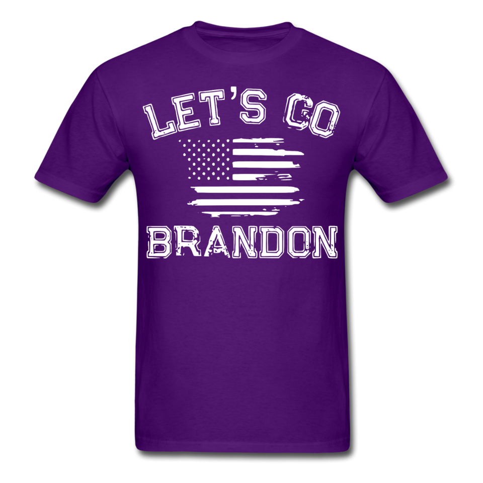 Let's Go Brandon shirt Anti Joe Biden Funny USA Political FJB T-shirt Size S-6XL - purple