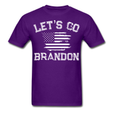 Let's Go Brandon shirt Anti Joe Biden Funny USA Political FJB T-shirt Size S-6XL - purple