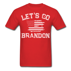 Let's Go Brandon shirt Anti Joe Biden Funny USA Political FJB T-shirt Size S-6XL - red